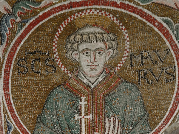 Ciborij Eufrazijeve bazilike,  mozaik svetog Maura