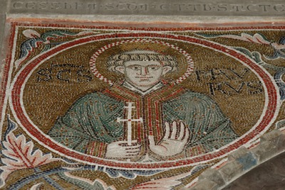 Ciborij Eufrazijeve bazilike,  mozaik svetog Maura