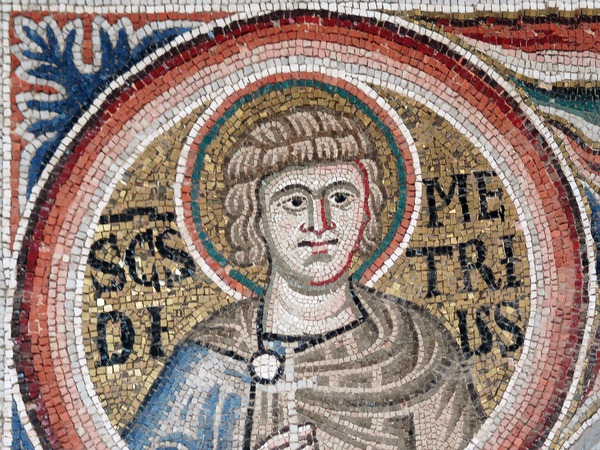 Ciborij Eufrazijeve bazilike,  mozaik svetog Dimitrija