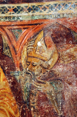 Zidna slika svetog Dionizija, detalj