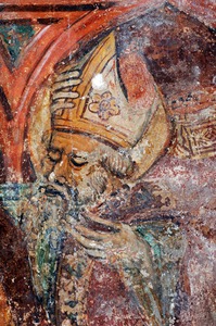 Zidna slika svetog Dionizija, detalj