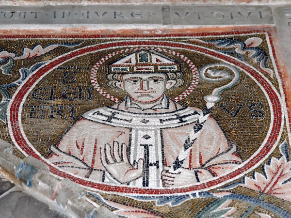 Ciborij Eufrazijeve bazilike,  mozaik svetog Eleuterija