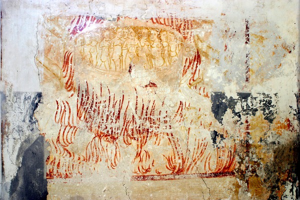 Zidna slika u crkvi svetog Antuna Opata