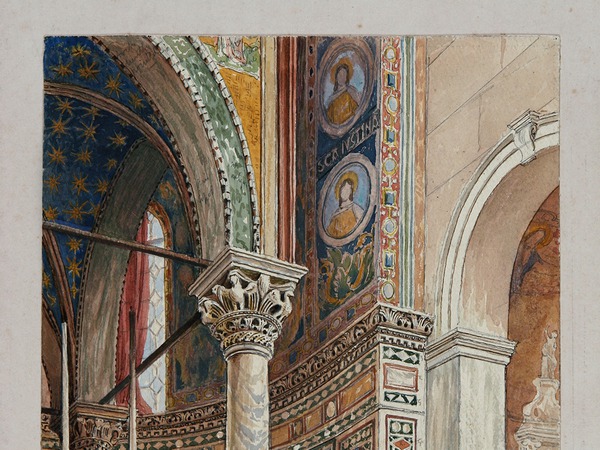 Eufrazijana, crtež - akvarel  apside bazilike