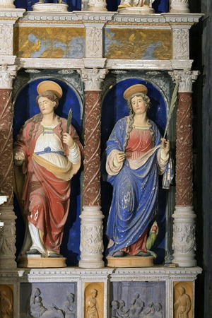 Kipovi svete Lucije i  svete Margarete