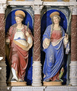 Kipovi svete Lucije i  svete Margarete