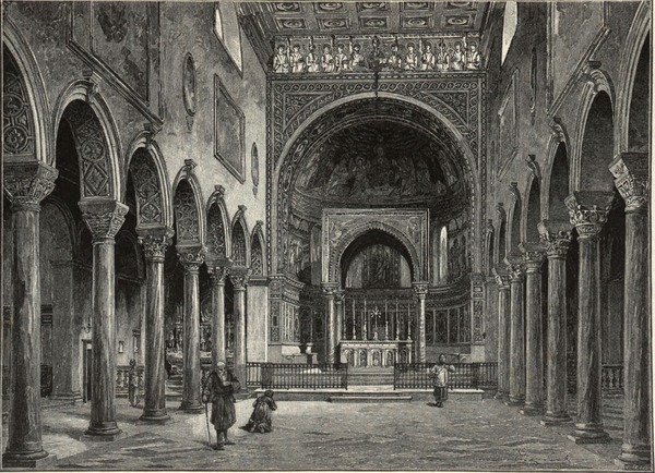 Prikaz unutrašnjosti Eufrazijeve bazilike objavljen u  "Kronprinzenwerk" ...