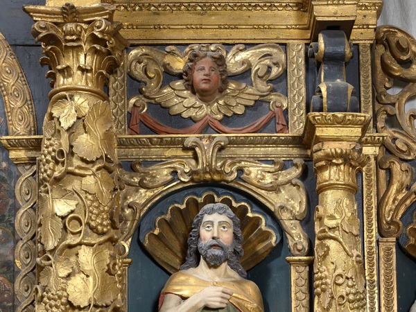 Kip svetog Ivana Krstitelja na  retablu oltara Gospe od Ružarija