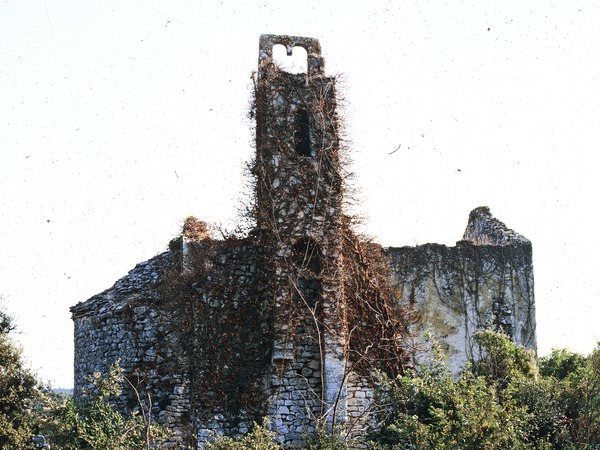 Crkva svetog Tome kraj Rovinja, sjeverna strana prije restauracije