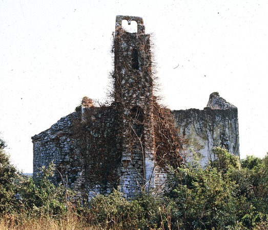 Crkva svetog Tome kraj Rovinja, sjeverna strana prije restauracije