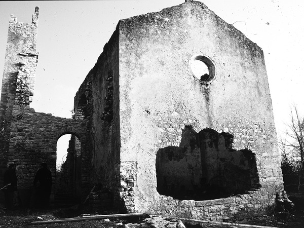 Crkva svetog Tome kraj Rovinja, pročelje prije restauracije