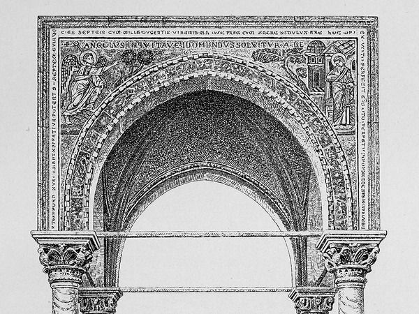 Crtež ciborija u Eufrazijevoj bazilici