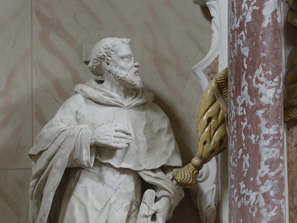 Kip svetog Dominika na  oltaru Gospe od Ružarija