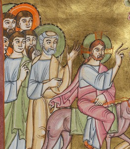 Benedikcional porečkog biskupa Engilmara, minijatura Ulazak u Jeruzalem