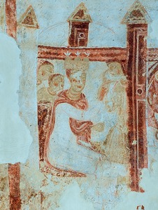 Zidna slika s prikazom događaja iz života svetog Stjepana