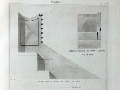 Detalji katedre i subselije  Eufrazijeve bazilike objavljena u knjizi Errard-Gayet...