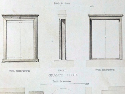 Detalji vrata  Eufrazijeve bazilike objavljena u knjizi Errard-Gayet...
