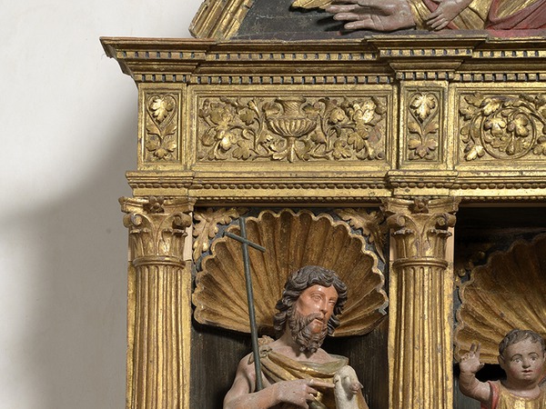 Oltarni retabl, kip svetog Ivana Krstitelja