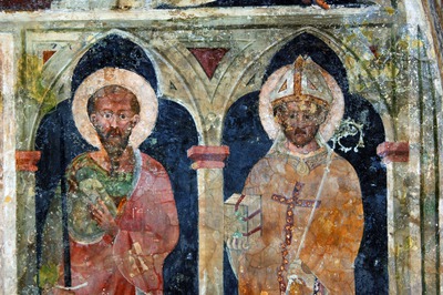 Zidna slika svetih Pavla i Augustina (?)