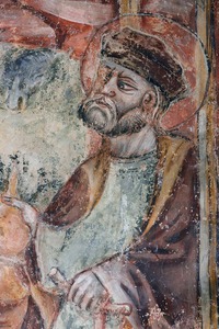 Zidna slika svetog Josipa na prikazu Poklonstva kraljeva