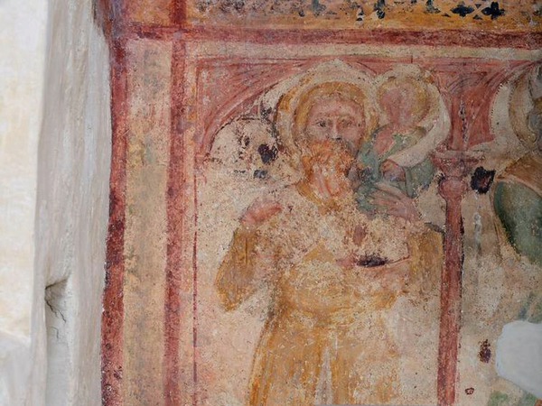 Zidna slika svetog Kristofora