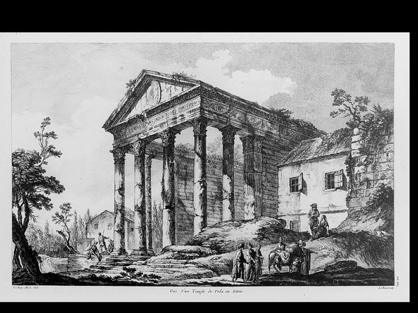 Crtež rimskog hrama