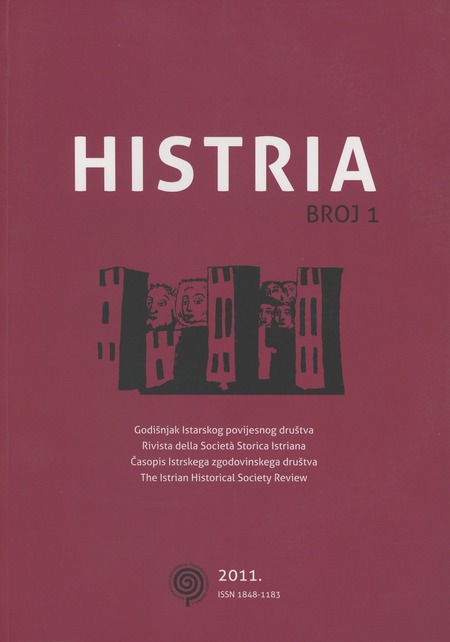 HISTRIA I - Godišnjak Istarskog povijesnog društva